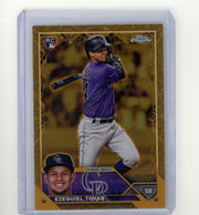 Ezequiel Tovar 2023 Topps Chrome Gilded rookie card #'d 89/99