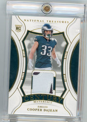 Cooper DeJean 2024 Panini National Treasures Century Materials Jersey Relic RC #'d 19/49