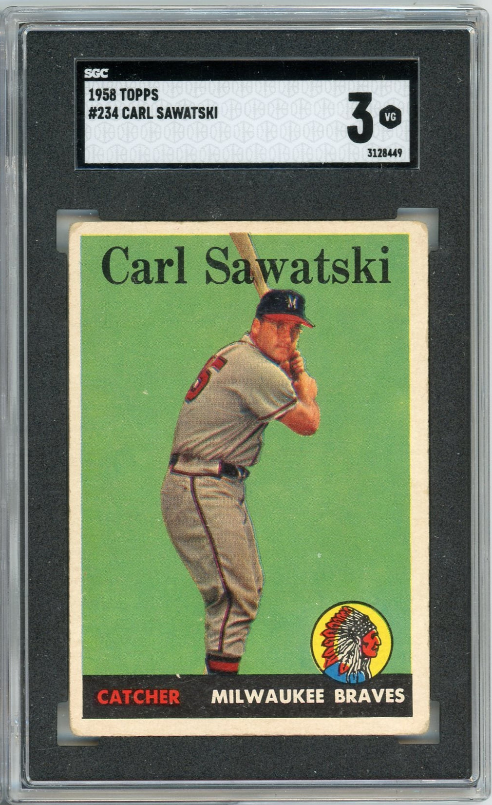 Carl Sawatski 1958 Topps #234 SGC 3