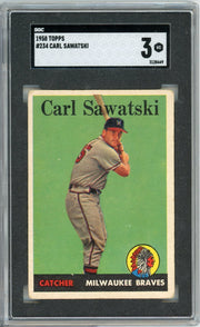 Carl Sawatski 1958 Topps #234 SGC 3