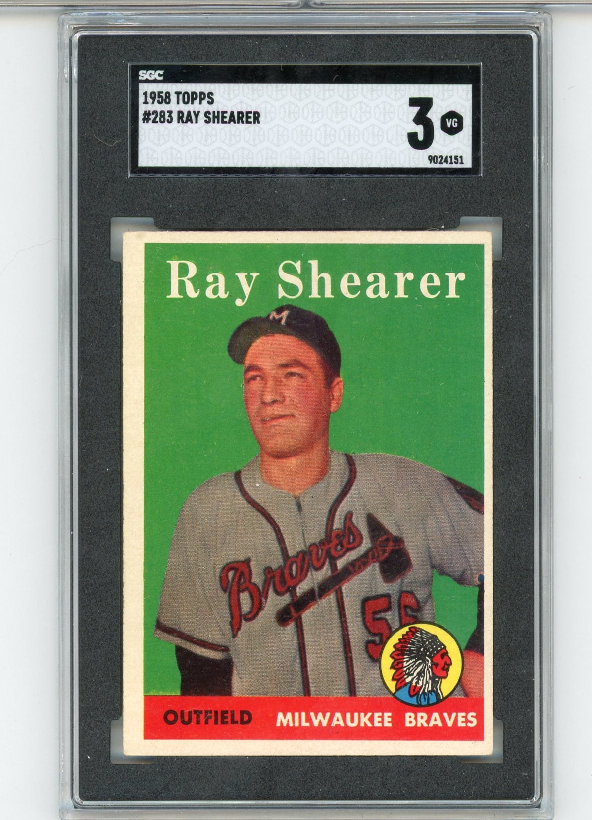 Ray Shearer 1958 Topps #283 SGC 3