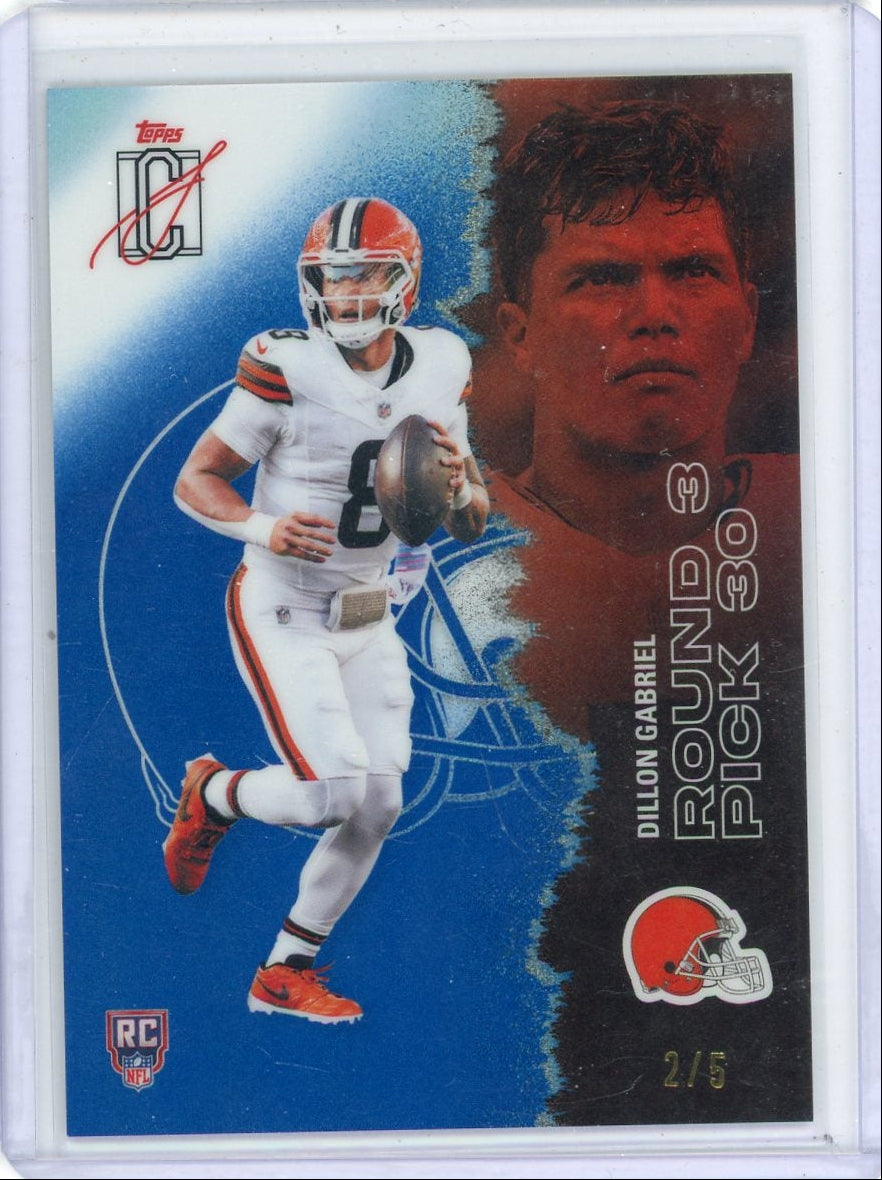 Dillon Gabriel 2025 Topps Signature Class blue RC #'d 2/5