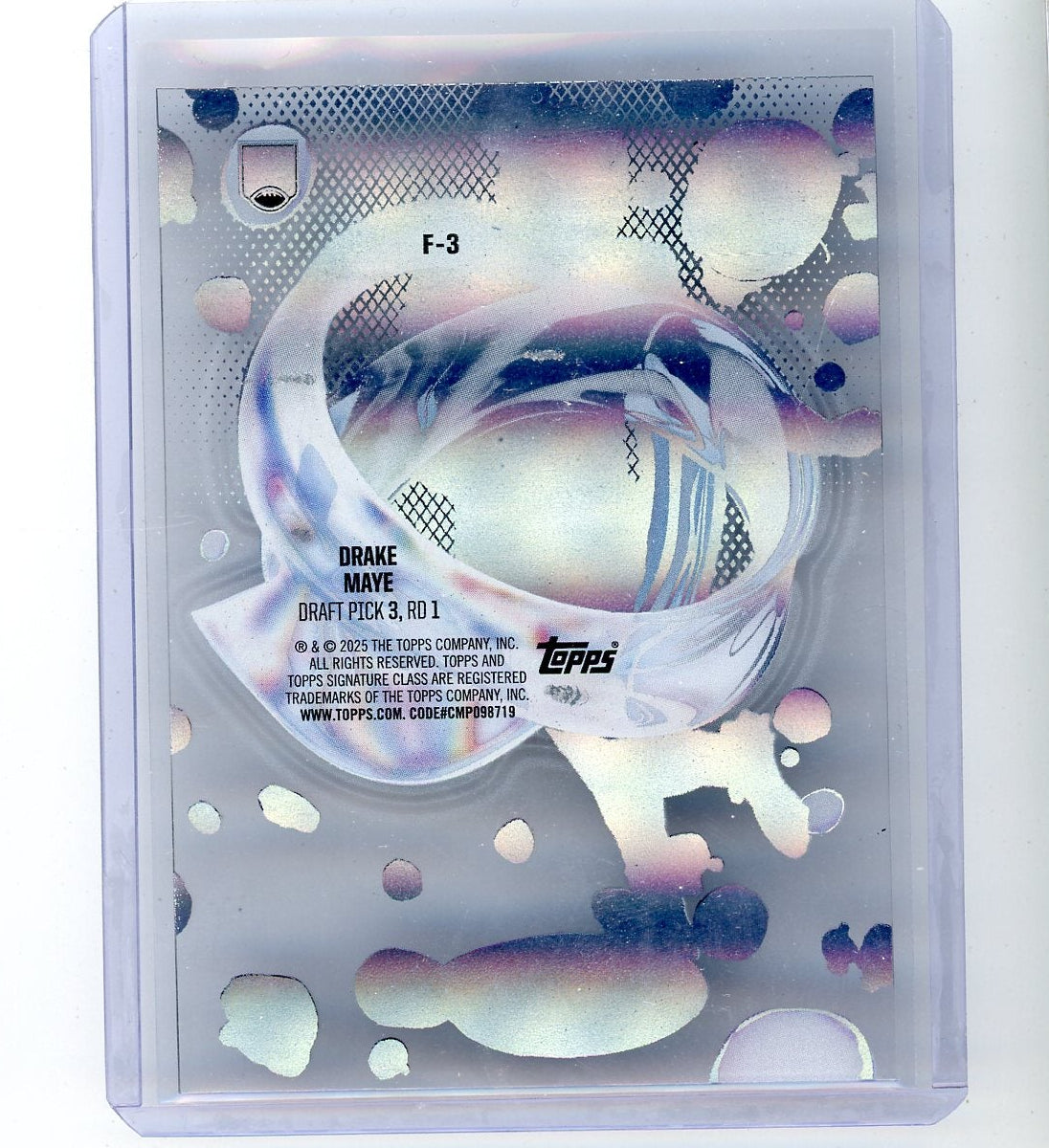 Drake Maye 2024 Topps Signature Class Fluidity Case Hit