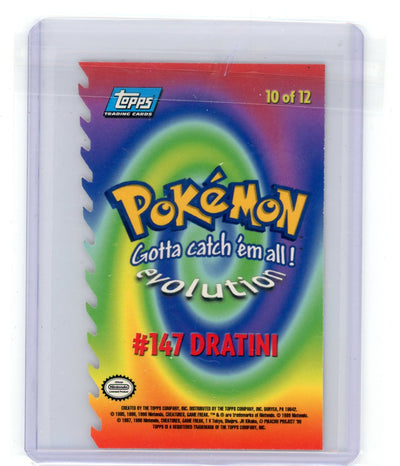 Dratini 1998 Pokémon Evolution die-cut #147 (blue Topps logo)