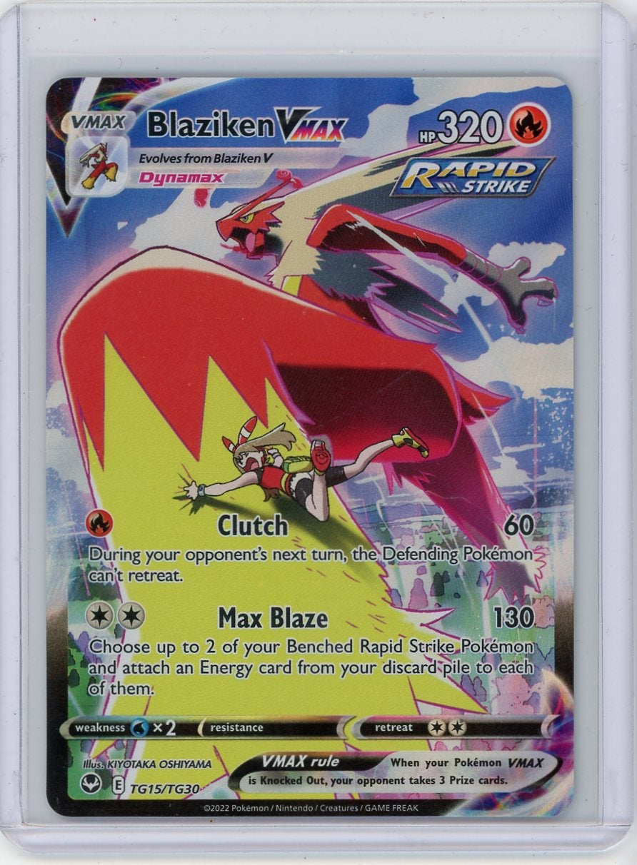 Blaziken Vmax Pokemon Silver Tempest Trainer Gallery #TG15/TG30