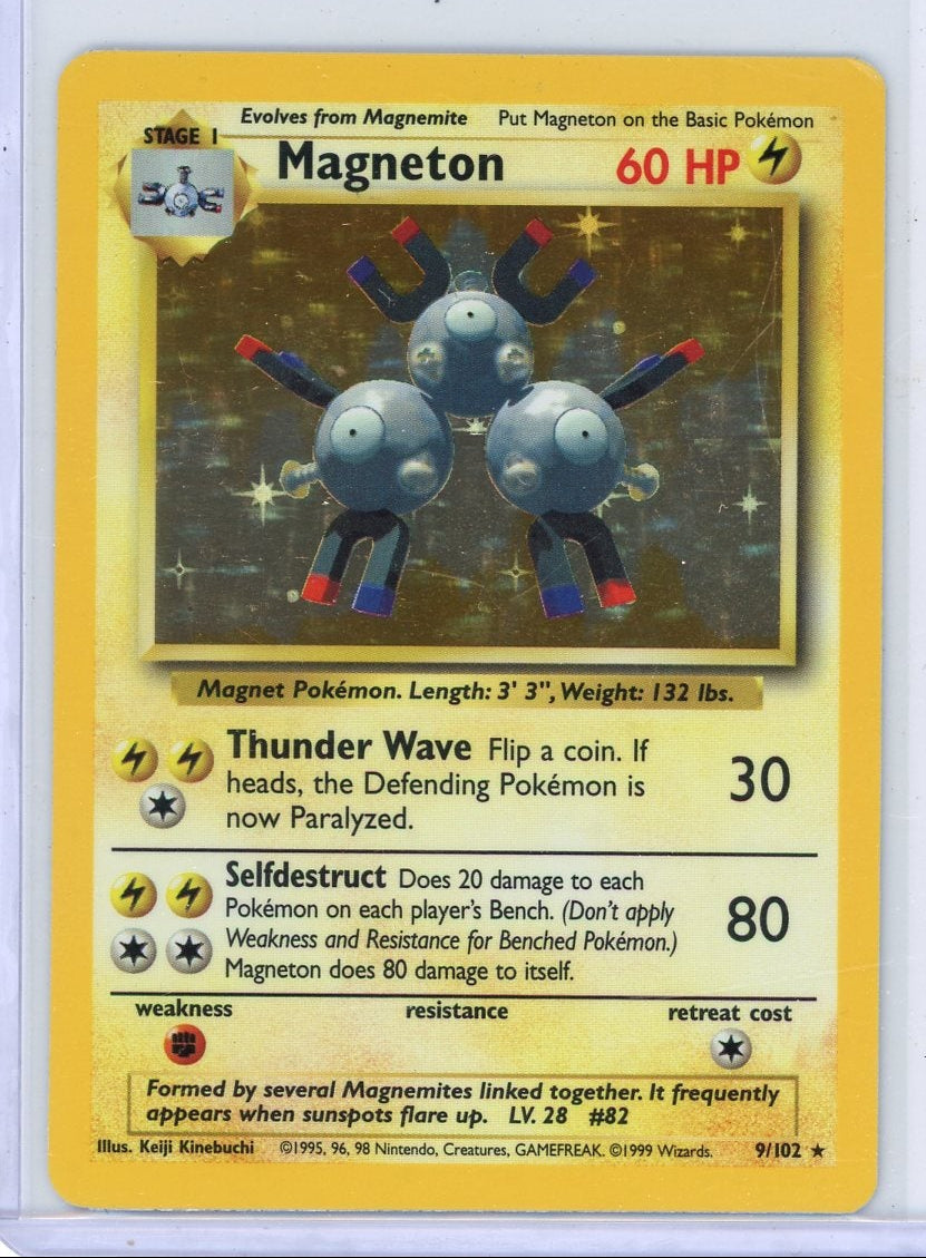 Magneton Pokémon Base Set Holo #9/102 MP