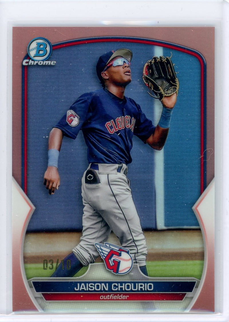 Jaison Chourio 2023 Bowman Rose Gold refractor 