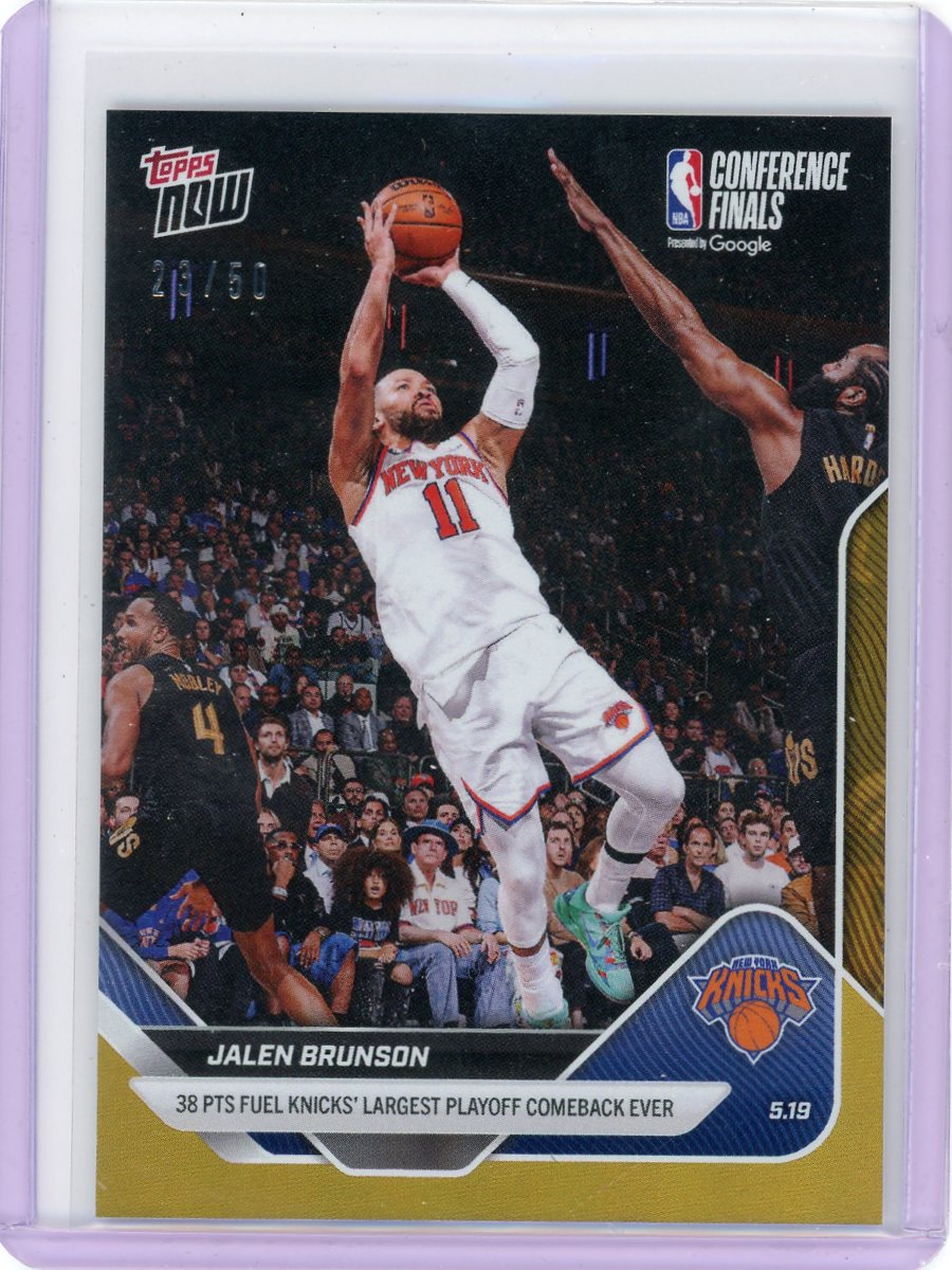 Jalen Brunson 2026 Topps Now Conference Finals #'d 23/50