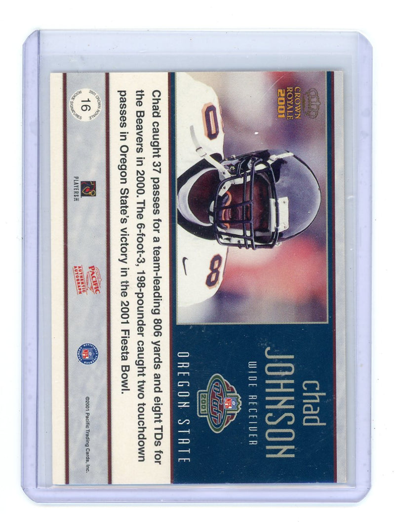 Chad Johnson 2001 Crown Royale Rookie Signatures 