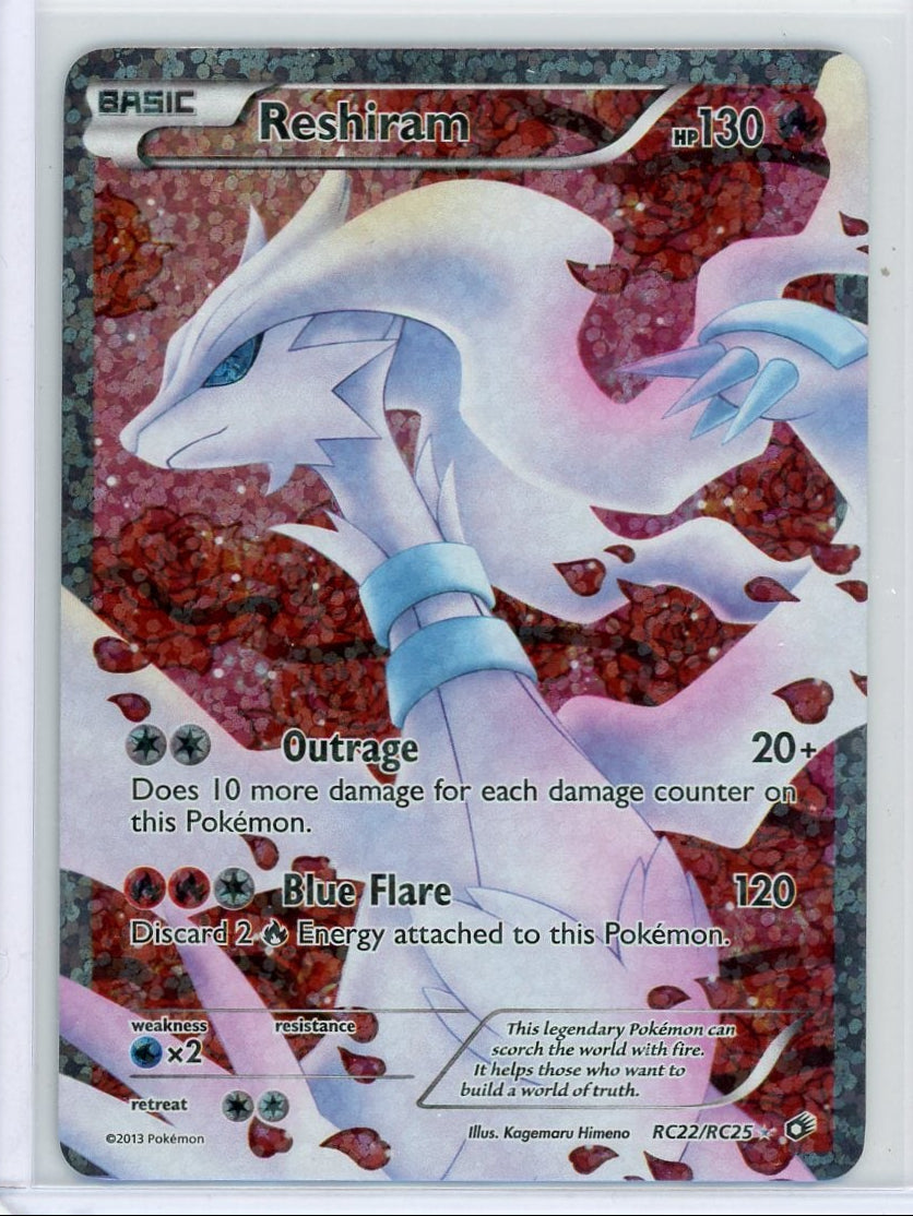 Reshiram Pokemon Legendary Treasures: Radiant Collections Ultra Rare #RC22/RC25