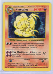 Ninetales 1999 Pokemon Base Set Shadowless holo #12/102