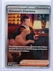 Giovanni's Charisma Pokémon 151 Special Illustration Rare #204/165