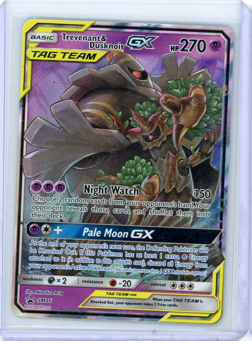 Trevenant/Dusknoir Tag Team GX 2019 Pokémon Black Star promo holo SM217