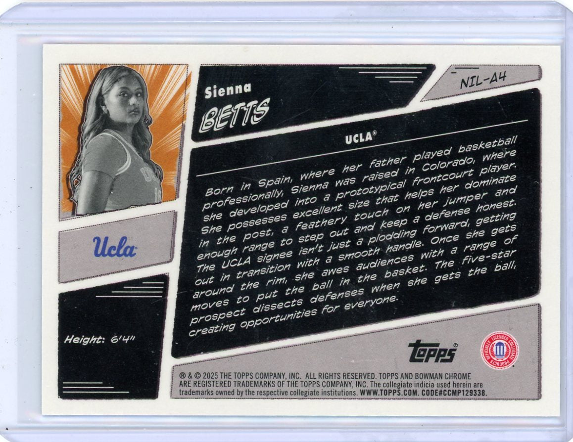 Sienna Betts 2025-26 Bowman Basketball Anime SSP