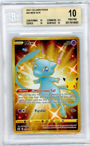 Mew Pokémon 2021 Celebrations SCR #025/025 BGS 10
