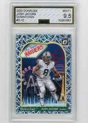 Josh Jacobs 2023 Panini Donruss Optic Downtown AGS 9.5