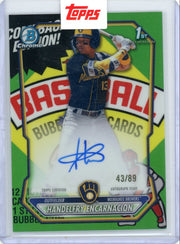 Handelfry Encarnacion 2026 Bowman Chrome 1st Bowman Packfractor Auto #'d 43/89