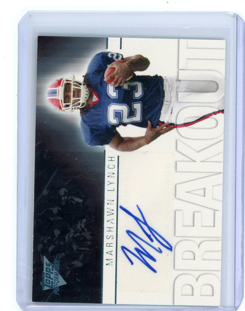 Marshawn Lynch 2007 Topps Performance Breakout Rookie Autograph