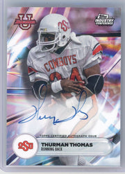 Thurman Thomas 2024 Topps Bowman University Industry Conference Exclusive Promo autograph