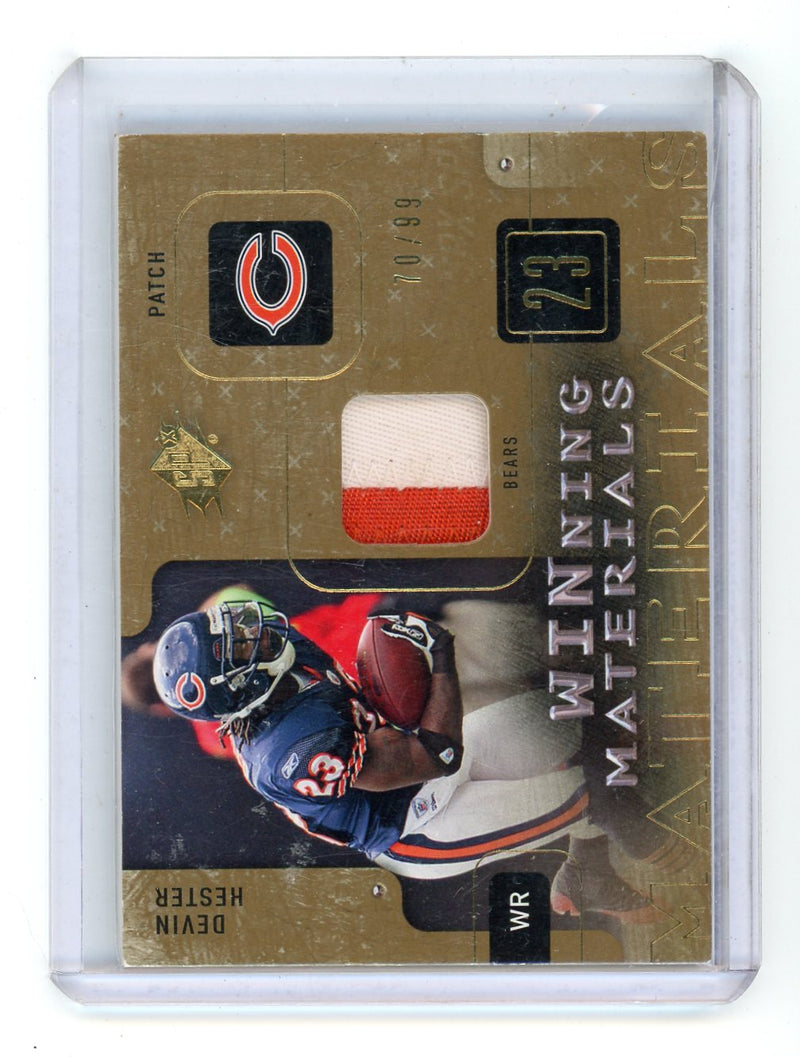 Devin Hester 2009 Upper Deck SPX Football Winning Materials GU Patch 