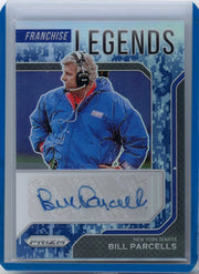 Bill Parcells 2021 Panini Prizm Franchise Legends autograph camo prizm #'d 21/25