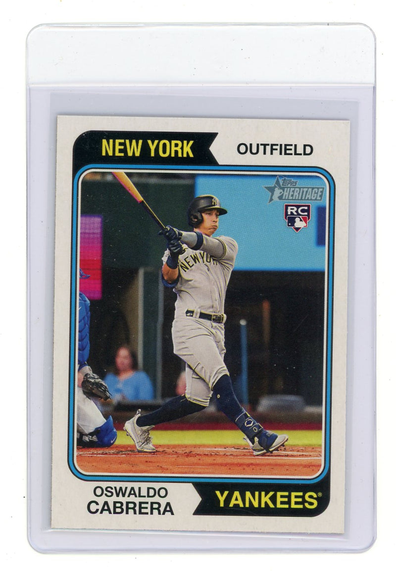 Oswaldo Cabrera 2023 Topps Heritage Rookie Card