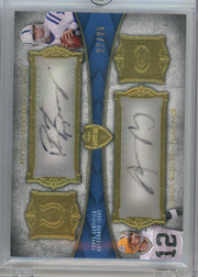 Peyton Manning Aaron Rodgers 2011 Topps Supreme dual autograph #'d 22/25