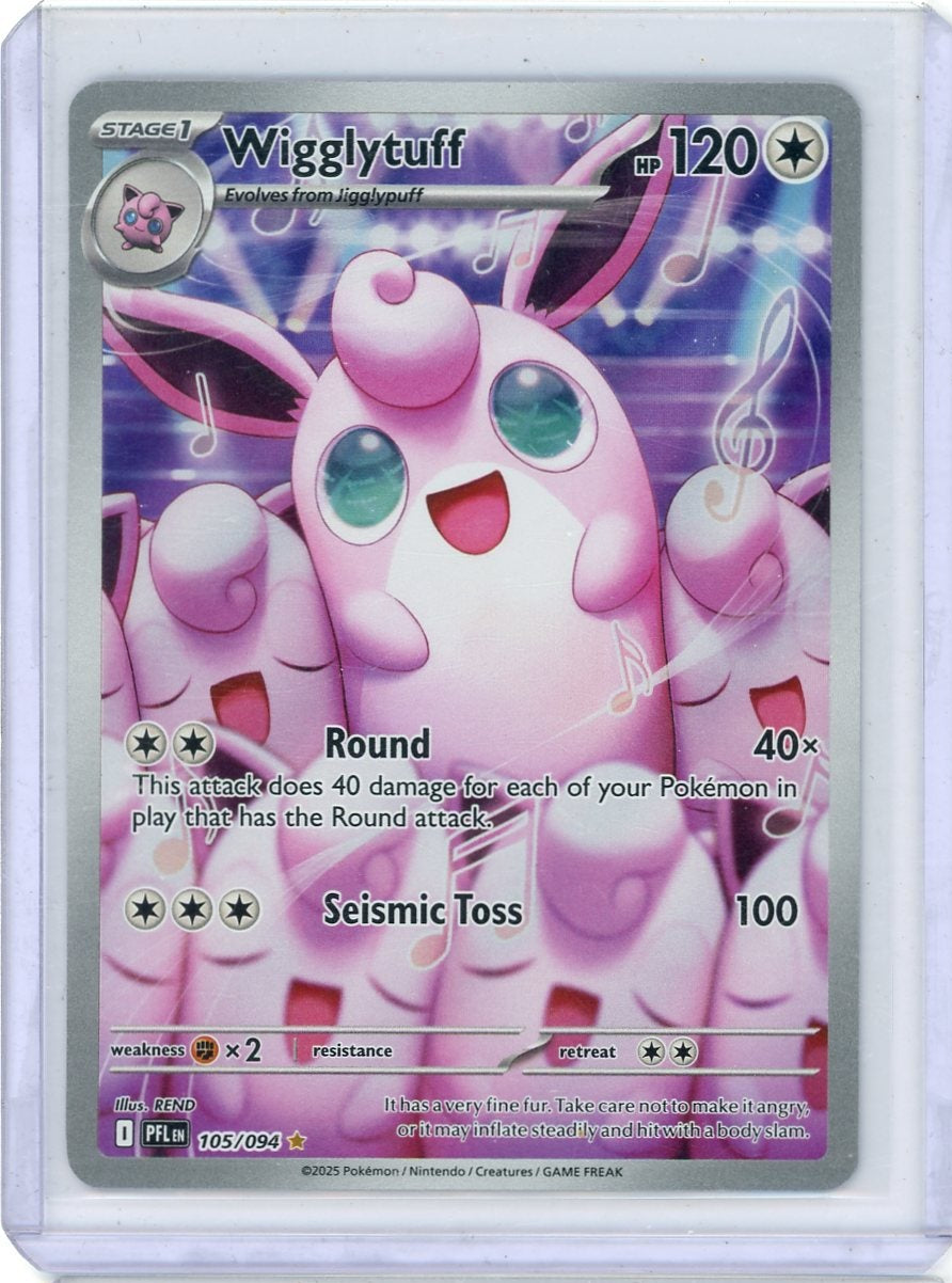 Wigglytuff Pokémon Phantasmal Flames Illustration Rare #105/094