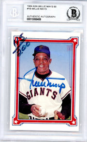 Willie Mays 1984 ASA Autograph #'d 115/200 BGS Authentic