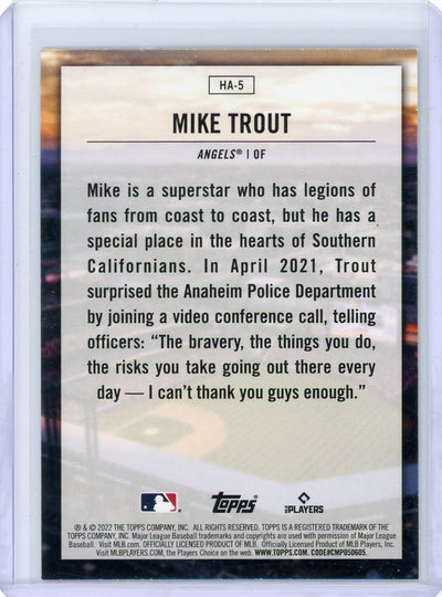 Mike Trout 2022 Topps Home Field Advantage SP