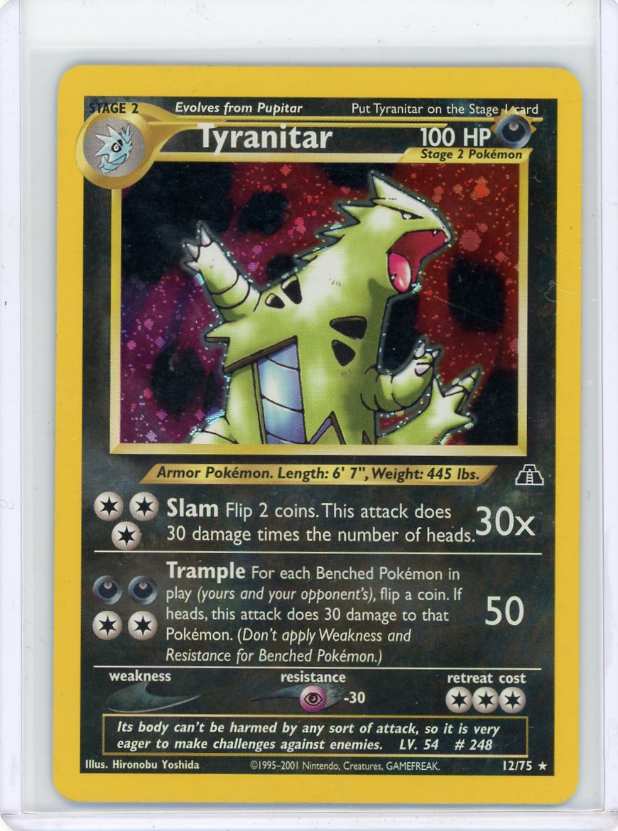 Tyranitar Pokémon Neo Discovery Holo Rare #12/75