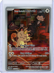Team Rocket's Meowth Pokémon Destined Rivals Illustration Rare #203/182