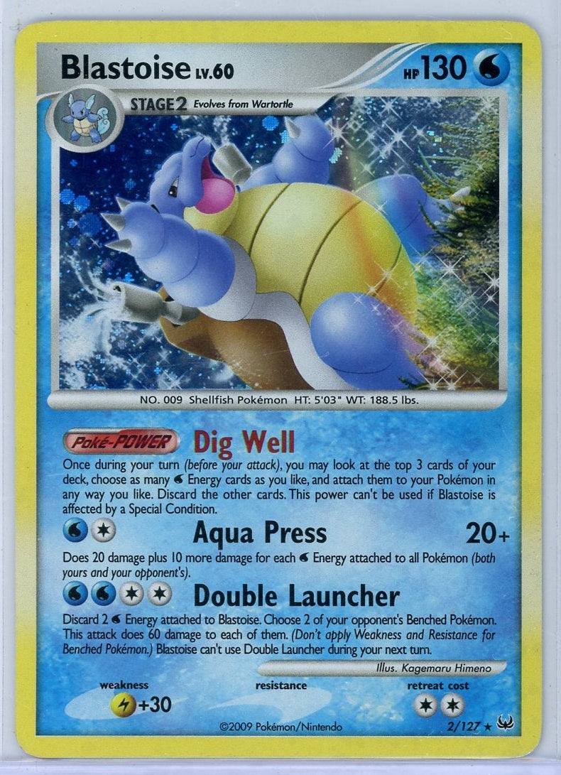 Blastoise Pokemon Platinum Holo # 2/127