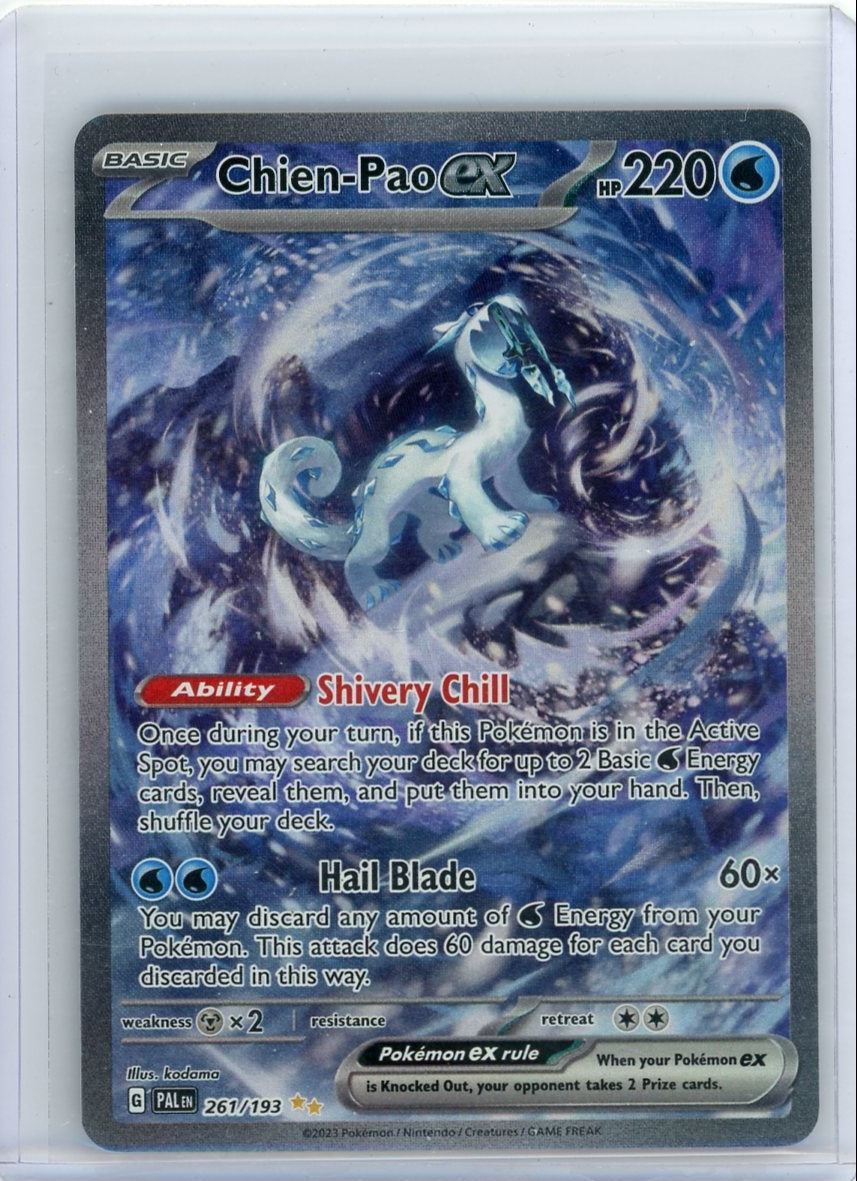 Chien-Pao ex Pokémon Paldea Evolved Special Illustration Rare #261/193