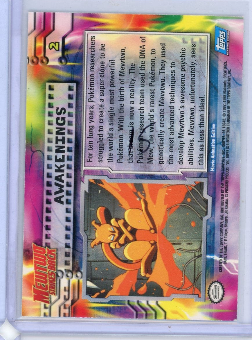 Mewtwo Strikes Back "Awakenings" 1997 Topps Pokemon TV Animation #2