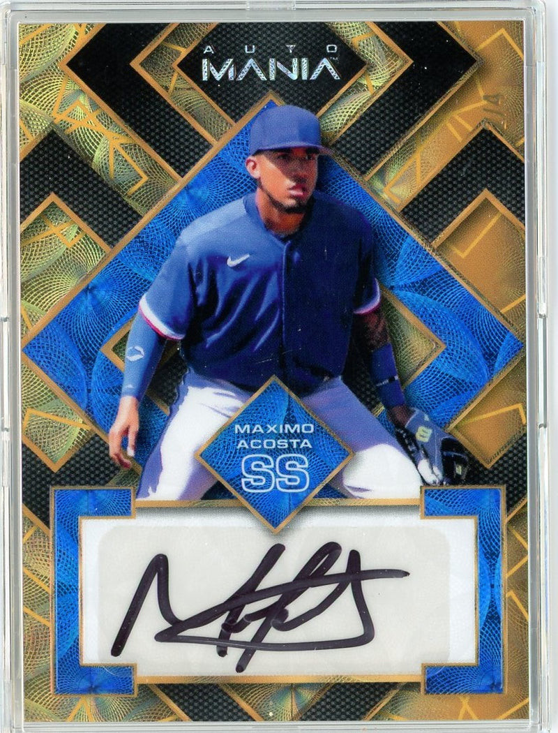 Maximo Acosta 2023 Wild Card Mania autograph 