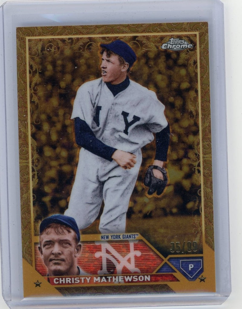 Christy Mathewson 2023 Topps Chrome Gilded 