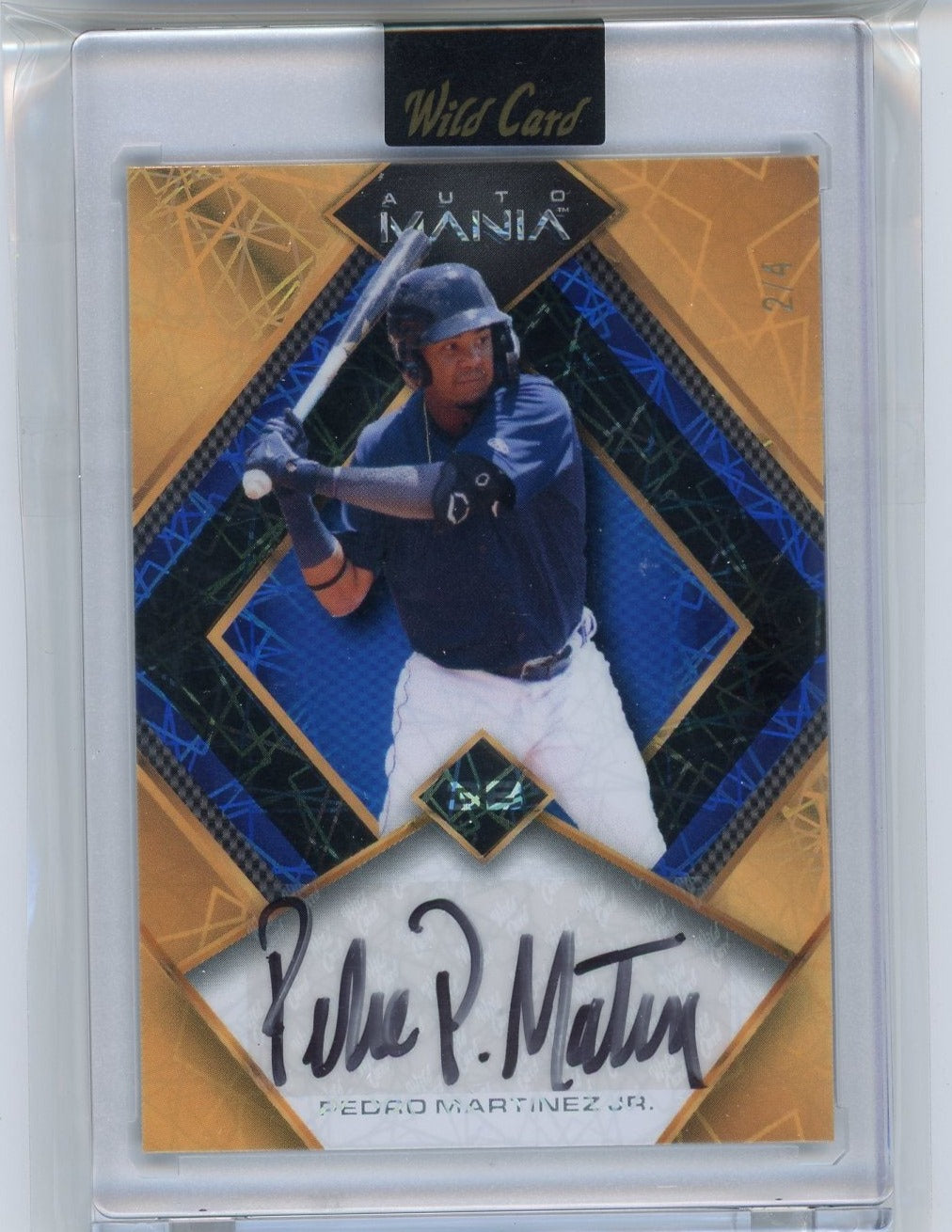Pedro Martinez Jr. 2023 Wild Card Mania autograph #'d 2/4