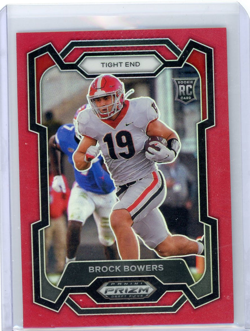 Brock Bowers 2024 Panini Prizm Draft Picks RC Red Prizm 