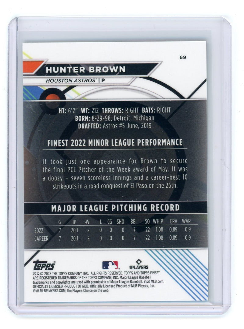 Hunter Brown 2023 Finest Green Lava Refractor 