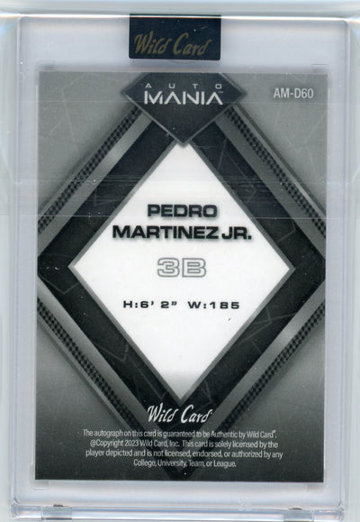 Pedro Martinez Jr. 2023 Wild Card Mania autograph #'d 2/4