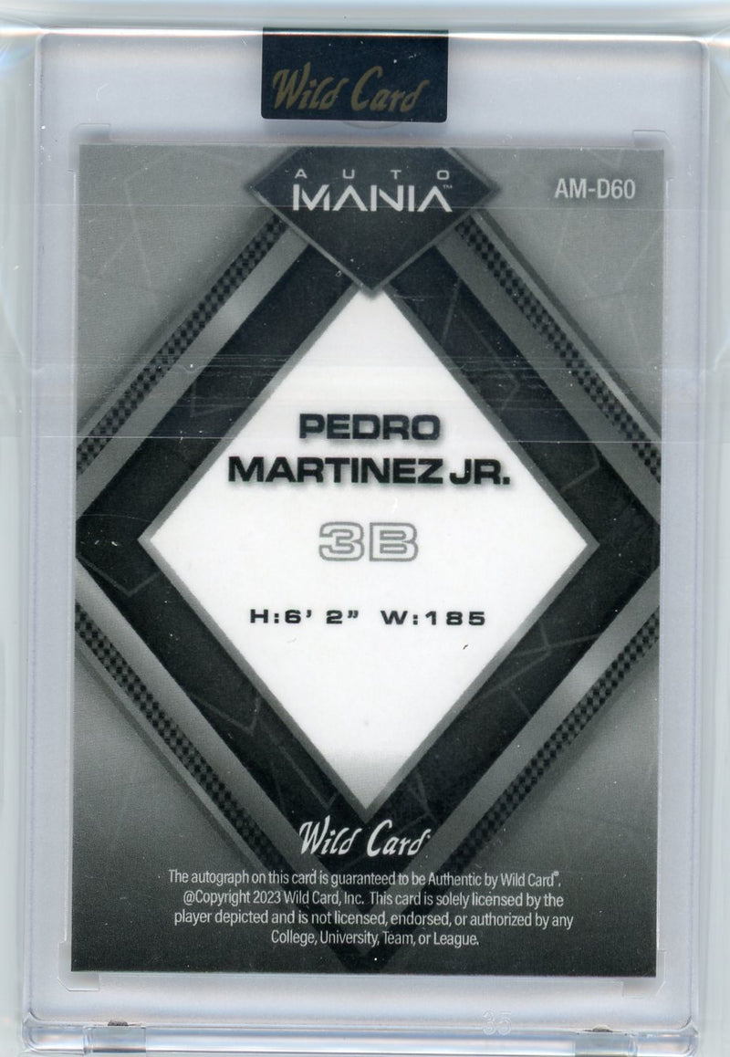 Pedro Martinez Jr. 2023 Wild Card Mania autograph 