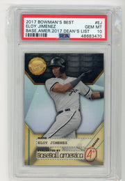 Eloy Jimenez 2017 Bowman's Best Baseball America 2017 Dean's List PSA 10