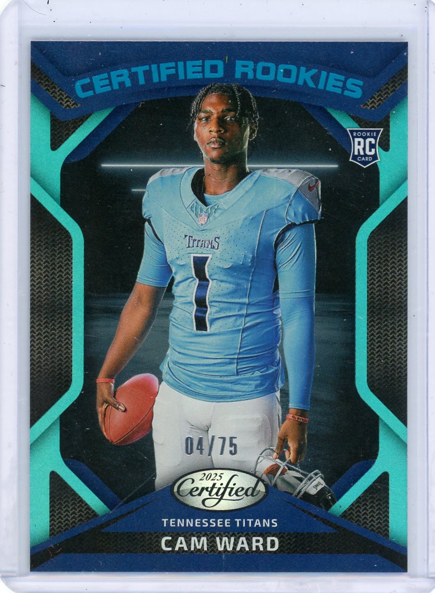 Cam Ward 2025 Panini Certified Rookies #'d 04/75