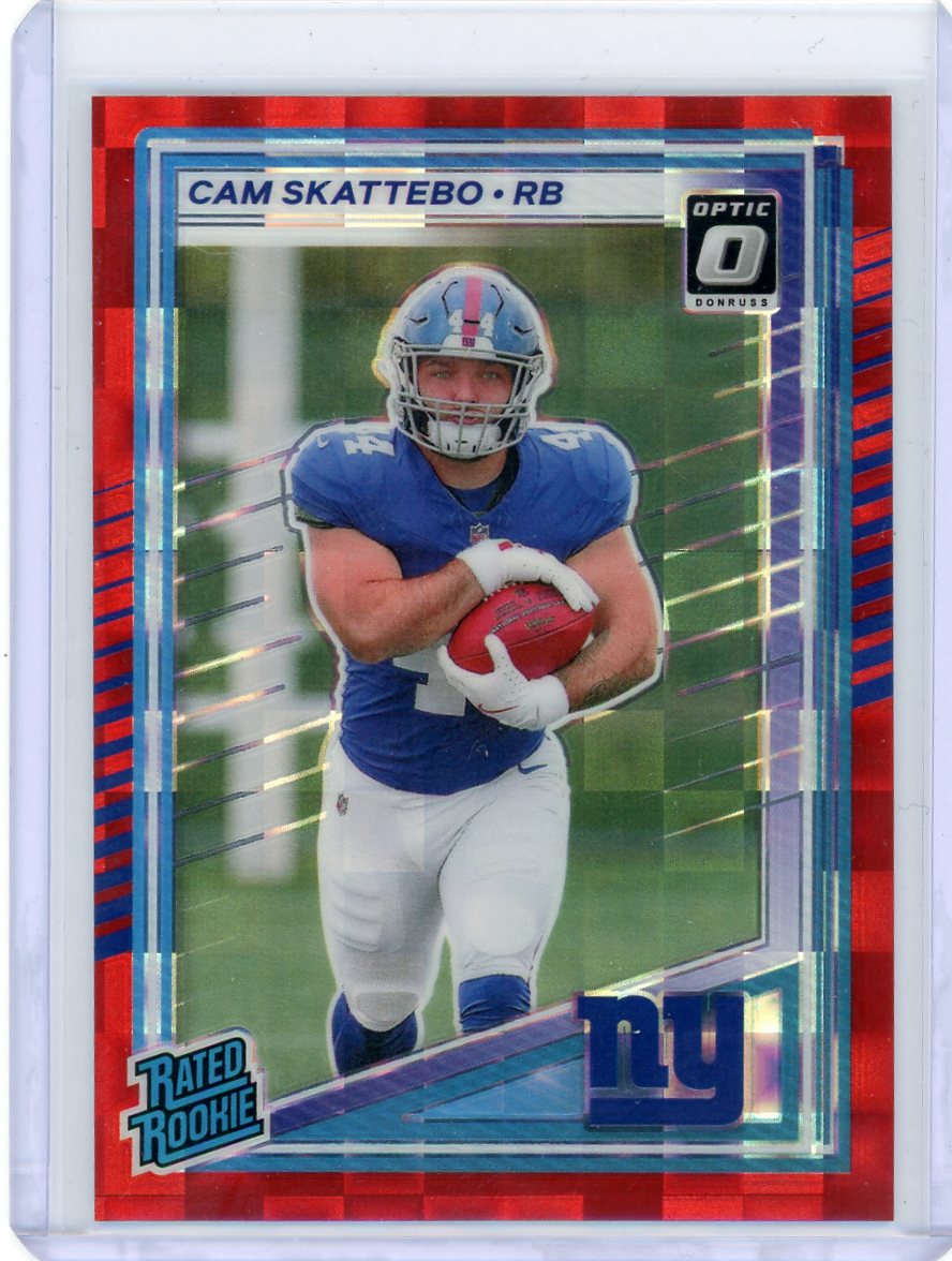 Cam Skattebo 2025 Panini Donruss Optic Preview Red Pandora Prizm RC