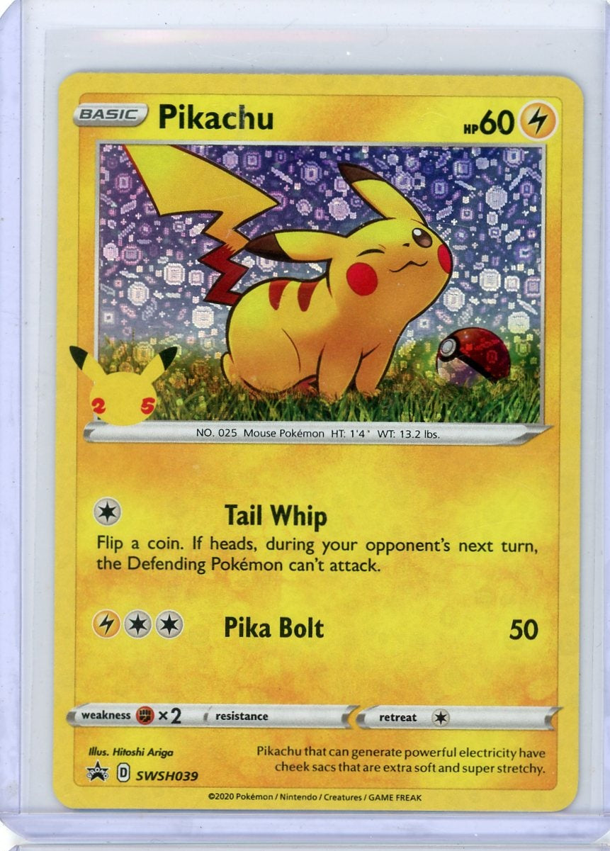 Pikachu Pokémon General Mills Celebrations Black Star Promo #SWSH039