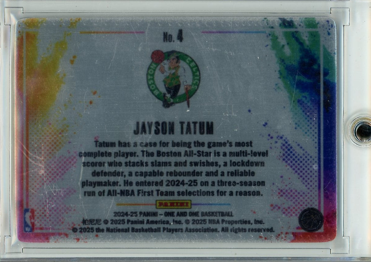 Jayson Tatum 2025-26 Topps Chrome Cosmic Geocentric Red Flare #'d 1/5