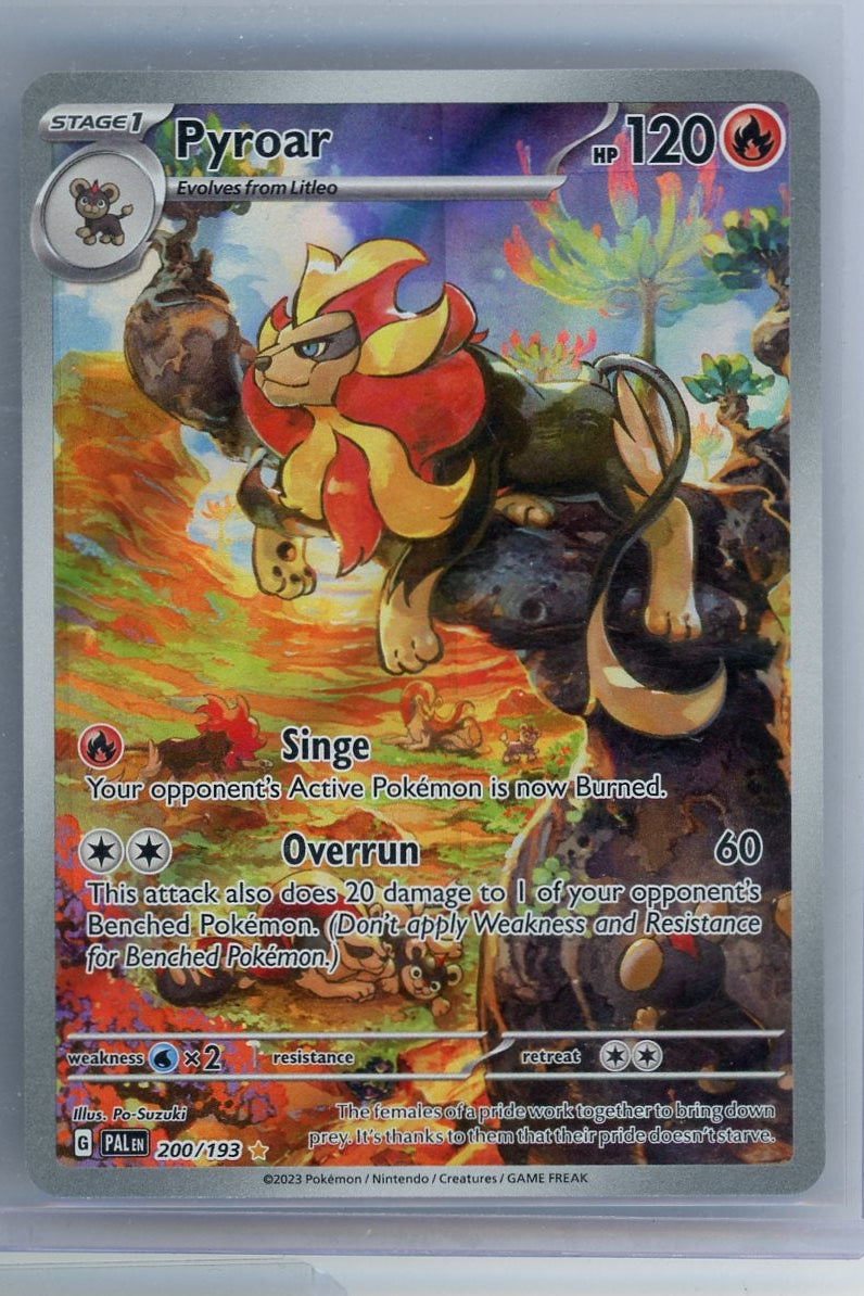 Pyroar Pin Pyroar Pokémon Paldean Fates Illustration Rare #200/193 – Piece Of The Game