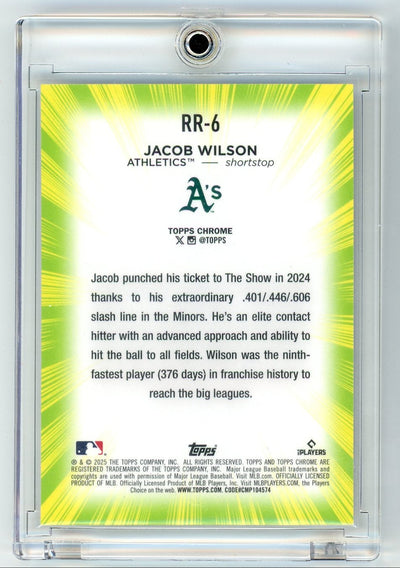 Jacob Wilson 2025 Topps Chrome Radiating Rookies SP