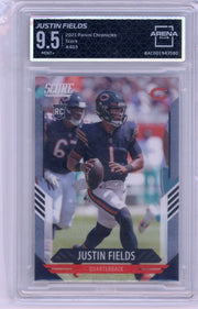 Justin Fields 2021 Panini Chronicles Score rookie card ARENA 9.5
